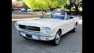 1965 Ford Mustang Convertible in Wimbledon White