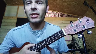 Как играть на укулеле песню " Щека на щеку" ( обучение, разбор, аккорды, бой) #укулеле #щеканащеку