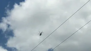 Bell 412EPI Helicopter flyover linden Guyana