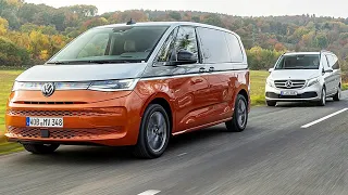 VW MULTIVAN T7 2023 vs Mercedes V-Class 2023 Facelift - Which is the best? | Head-to-Head