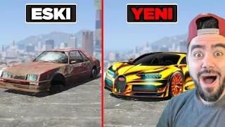 ESKI ARABAYI TRILYONLUK BUGATTI YAPTIM - GTA 5 MODS