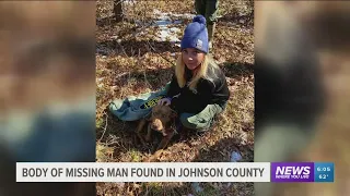 Missing man found dead in Johnson County, dog stayed by his side