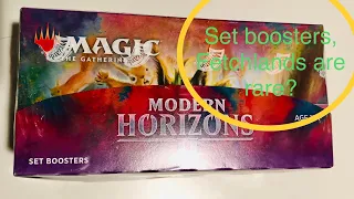 Magic the Gathering Modern Horizons 2 Set Booster box opening! How rare are these Fetchlands?