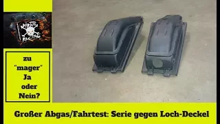 Der große Abgastest: Serienluftfilterdeckel vs. Lochdeckel