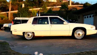 1990 Cadillac Fleetwood 2 Owner 92k Orig mi Baby Brougham Deville W/ Skirts & Gold Package