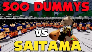 500 DUMMYS VS Un SAITAMA con Golpe Serio en los Campos de Batalla más Fuertes.