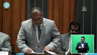 Fijian Minister for Health, Hon. Dr. Ifereimi Waqainabete response on the 2020-2021 National Budget.