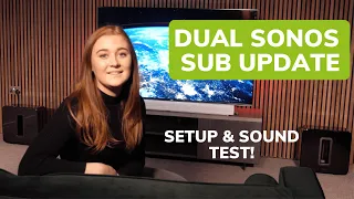 Sonos Dual Sub Update: Setup & Sound Test!