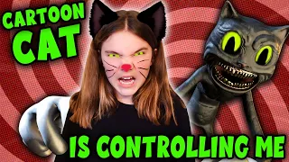 Controlled By Cartoon Cat??? Carlaylee HD Turning Into Cartoon Cat In Real Life Skit