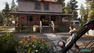 Far Cry 5 - Wingman: Secure Nick's Jouse From Cultists Attack Ambush Gameplay Sequence (2018)