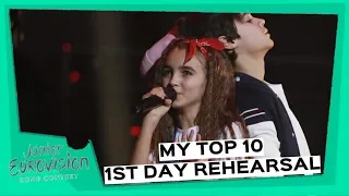 JESC 2018| 1st Day Rehearsal| My Top 10