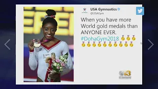 Simone Biles Makes Gymnastics History At World Championships