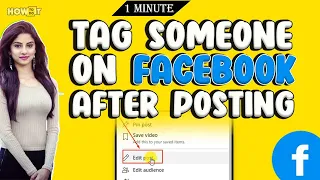 How to tag someone on Facebook after posting  2024 | Skill Wave