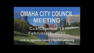 Omaha Nebraska City Council meeting February 1, 2022