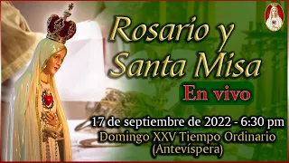 ⛪ Rosario y Santa Misa ⚜ Sábado 17 de septiembre 6:30 PM | Caballeros de la Virgen