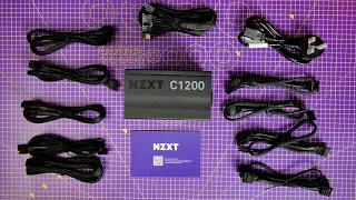 NZXT C1200 Gold ATX 3.0 PSU install guide with 600 watt 12vhpwr cable