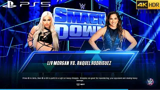 WWE 2K23 (PS5) - LIV MORGAN vs RAQUEL RODRIGUEZ | SMACKDOWN, JAN. 13, 2023 [4K 60FPS HDR]