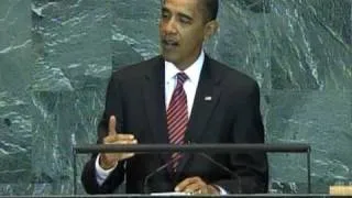 Obama gives his first UN speech