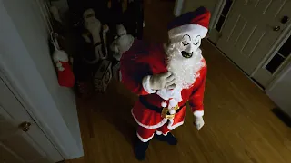 Terrifying Santa Clown Breaks Into Our House - Scary Clown Caught on Camera!