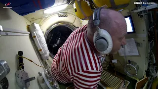Opening the Hatch of the Spacecraft "Progress" //Work on the ISS//