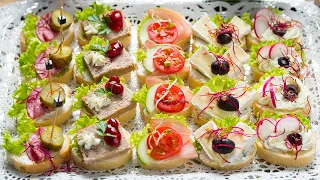 Party inspiration - quick and tasty canapes - with cranberry and camembert