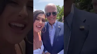 Trans model Rose Montoya goes topless during White House Pride party after meeting Biden #shorts