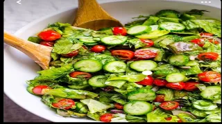 Light vegetable salad-Легкий овощной салат