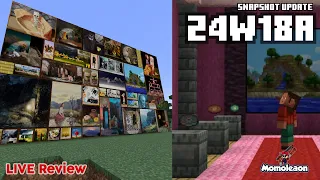 Minecraft 1.21 Snapshot 24w18a - NEW Paintings & Music Showcase