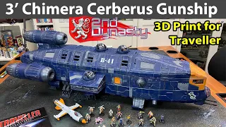 2nd Dynasty Chimera Cerberus Giant 3D-Printed Spaceship!