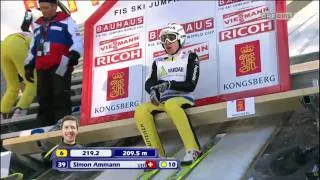 Simon Ammann 13.02.2011 Vikersund 238,5m ORF HD