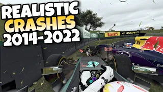 F1 REALISTIC CRASHES 2014 - 2022 #12