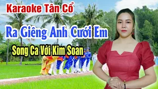 Karaoke Tân Cổ | Ra Giêng Anh Cưới Em | Song Ca Với Kim Xoan | Beat Trần Huy 2021