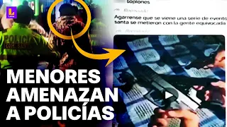 Los habían liberado semanas antes: Banda criminal de menores de edad amenaza a la Policía en Ancash