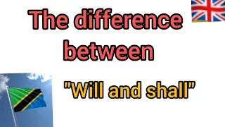 The difference between will and shall