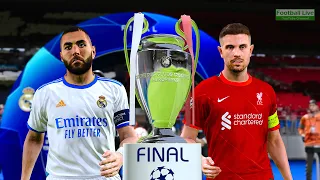 UEFA Champions League Final 2022 | Liverpool Vs Real Madrid | UCL eFootball PES Gameplay PC