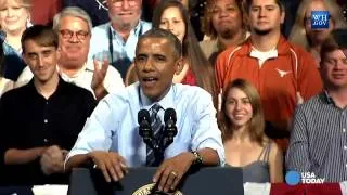 Obama responds directly to heckler