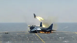 What happens when a Pilot Misses landing on Us Aircraft carriers