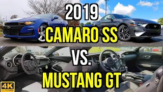 ULTIMATE V8 MUSCLE -- 2019 Chevy Camaro SS vs. 2019 Ford Mustang GT: Comparison