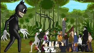 Cartoon Cat Vs SCP 096, SLENDER MAN, Skibidi Toilet, Glamrock Animatronic Team + More [Dc2]