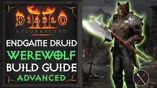 Diablo 2 Resurrected Druid Build - Fury Werewolf Endgame Build