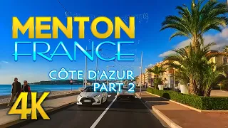 Menton, France: 4K Journey through Wintry Streets on the Côte d'Azur (Part 2)