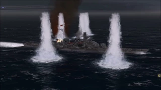 Atlantic Fleet: H-39 Battleship vs. 6 Battleships (Custom Battle)