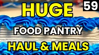 Food Pantry Haul 2024 - Food Haul - Frugal Living FOOD BANK - Food Pantry Haul Video - Cook with Me