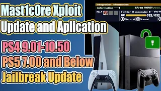 PS4 9.01-10.50 | PS5 7.0 Jailbreak Update | mast1c0re xploit application