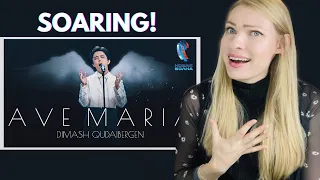 Vocal Coach Reacts: DIMASH singing AVE MARIA New Wave 2021!