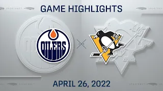 NHL Highlights | Oilers vs. Penguins - Apr 26, 2022