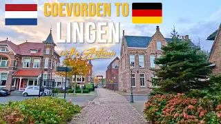 Driving in the Netherlands 🇳🇱 from Coevorden to Lingen Ems in Germany 🇩🇪 in November 2023.