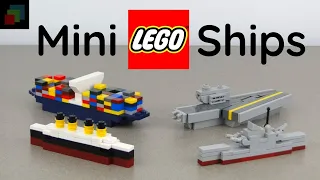 Mini Lego Vehicles Tutorial Part 6: Ships