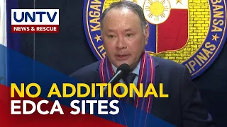 Pagdaragdag ng EDCA sites, hindi pinag-uusapan — Sec. Teodoro