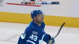 Nazem Kadri Scores Toronto Maple Leafs vs Philadelphia Flyers Oct 28 2017